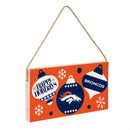 Denver Broncos Holiday Wood Wall Sign, 6x11