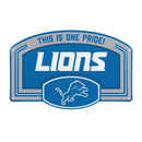 Detroit Lions USA Embossed Steel Wall Sign, 11" x 17"