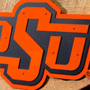 Oklahoma State University Layered Metal Wall Art