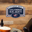 Columbus Blue Jackets USA Embossed Steel Wall Sign, 11" x 17"