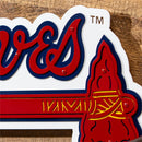 Atlanta Braves Layered Metal Wall Art