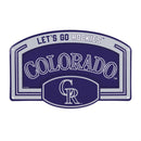 Colorado Rockies USA Embossed Steel Wall Sign, 11" x 17"