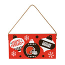 Cleveland Browns Holiday Wood Wall Sign, 6x11
