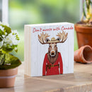 Canada Strong Vintage Wood Sign Plock,"Don't Moose With Canada", 6"x6"