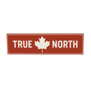 Canada Strong Vintage Wood Mantle Sign, "True North", 18"x5"
