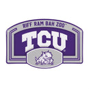 Texas Christian University USA Embossed Steel Wall Sign, 11" x 17"