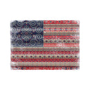 Americana BOHO by JG, 23.5"L x 17.5"H Large Corrugated Metal Wall Sign, Flag