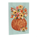 Harvest Blossom Wall Decor, Wood, Pumpkin and Sunflower Bouquet, 24"x16"