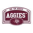 Texas A&M USA Embossed Steel Wall Sign, 11" x 17"