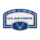 US Air Force USA Stamped Steel Wall Sign, 11" x 17"