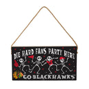 Chicago Blackhawks Halloween Wood Wall Sign, 6x11