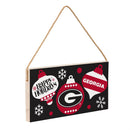 University of Georgia Holiday Wood Wall Sign, 6x11