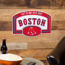 Boston Red Sox USA Embossed Steel Wall Sign, 11" x 17"