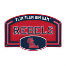 University of Mississippi USA Embossed Steel Wall Sign, 11" x 17"