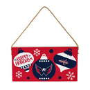 Washington Capitals Holiday Wood Wall Sign, 6x11