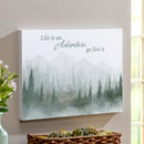 High Country Painting Indoor Wall Decor, Wood, "Life Is An Adventure Go Live It", 24"x16"