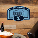 Seattle Kraken USA Embossed Steel Wall Sign, 11" x 17"