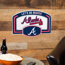 Atlanta Braves USA Embossed Steel Wall Sign, 11" x 17"