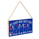 New York Rangers Halloween Wood Wall Sign, 6x11