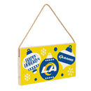 Los Angeles Rams Holiday Wood Wall Sign, 6x11