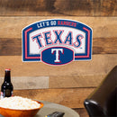 Texas Rangers USA Embossed Steel Wall Sign, 11" x 17"
