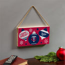Minnesota Twins Holiday Wood Wall Sign, 6x11