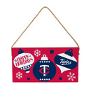Minnesota Twins Holiday Wood Wall Sign, 6x11
