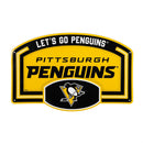 Pittsburgh Penguins USA Embossed Steel Wall Sign, 11" x 17"