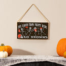 Cleveland Browns Halloween Wood Wall Sign, 6x11
