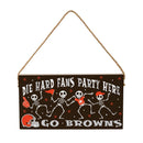 Cleveland Browns Halloween Wood Wall Sign, 6x11