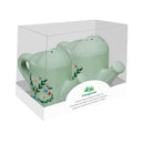 Cottage Garden Salt & Pepper Shaker Set, Ceramic Watering Can, 2.3"H, Set of 2