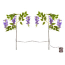 Cottage Garden Stem, LED Wisteria Branch, Set of 2 Branches, 30"H