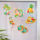 Tropical Oasis Screen Savers, Metal, Beach Icon Screen Savers, 4", Asst of 6, CDU