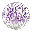 Cottage Garden Serveware Glass Bowl, Lavender, 11.5"