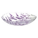 Cottage Garden Serveware Glass Bowl, Lavender, 11.5"