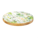 VivaStyle Veranda Garden, Wooden Cheese Board with Knife, Asst of 2(1 square & 1 round)