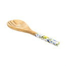 Seaside Retreat Songbird Citrus Wood Salad Server Set