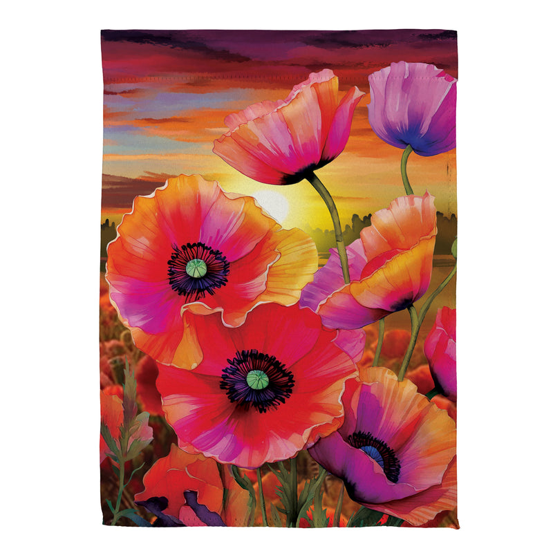 Poppy Sunset Suede House Flag