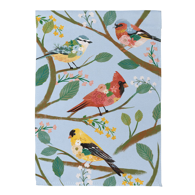 What She Shed Birds Suede House Flag