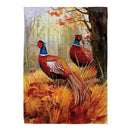 Forest Pheasants Suede Flag House
