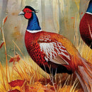 Forest Pheasants Suede Flag House