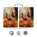 Forest Pheasants Suede Flag House