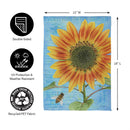 Intricate Sunflower Suede Garden Flag