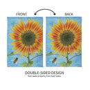 Intricate Sunflower Suede Garden Flag
