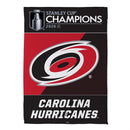 Carolina Hurricanes 2026 Stanley Cup Champions Embossed Suede House Flag