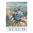 Beach Escape Suede Garden Flag