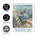 Beach Escape Suede Garden Flag