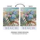 Beach Escape Suede Garden Flag