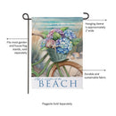 Beach Escape Suede Garden Flag