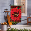 Plaid Joy Wreath Suede Flag Garden